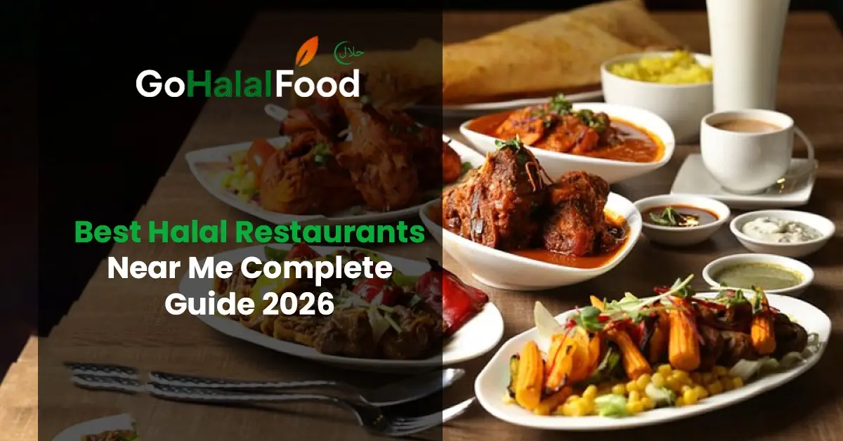 Halal food dishes served on a table highlighting the best halal restaurants near me with rich flavors variety and dining options